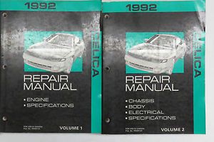 1992 toyota celica repair manual (vol. 1&amp;2)