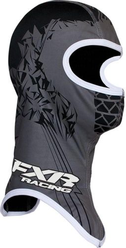 Fxr-snow shredder-frostbite block poly/spandex balaclava,black/charcoal,small/sm