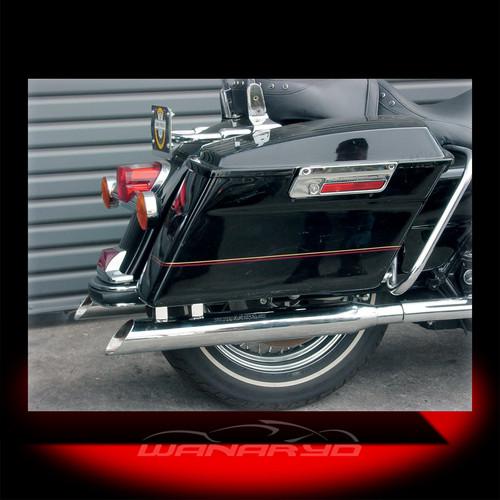 3inch mufflers,slash-up,w/stainless baffles for 1995-2013 harley touring