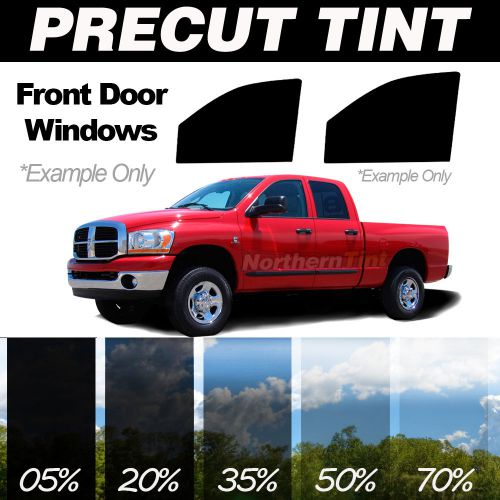 Precut window film for chevy silverado crew 01-06 front doors any tint shade