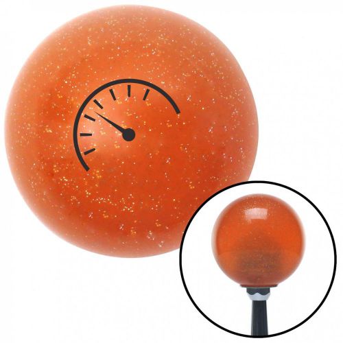 Black automotive gauge orange metal flake shift knob with 16mm x 1.5 inserthot