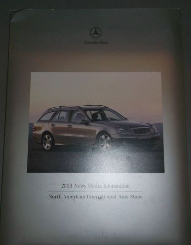 2003 mercedes benz full line press kit