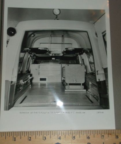 1973 c b cotington coach ambulance oldsmobile chassis brochure b&amp;w photo