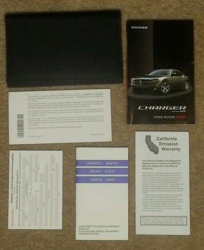 2010 dodge charger oem owners manual with  case and