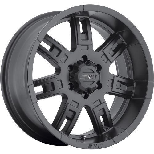 17x9 black mickey thompson sidebiter ii 6x5.5 +0 wheels 255/75/17 tires