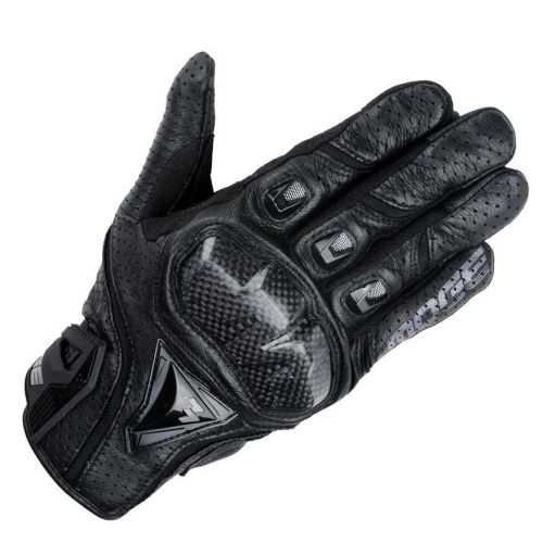 Moge carbon fiber knuckle motorcycle racing goat leather smart summer gloves - l