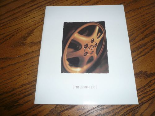 1993 lexus ls400 es300 coupe sales brochure