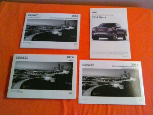 2014 gmc sierra owners manual with booklet