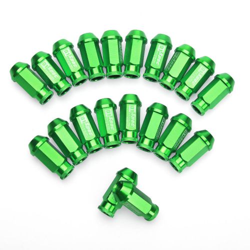 Green jdm racing d1 spec 20 pcs wheel lug nuts for honda toyota ford