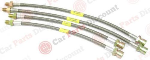 New troutman brake hose set - steel braided with clear protective jacket