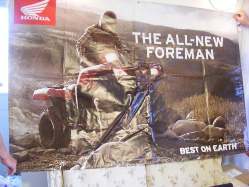 Honda factory banner the foreman best on earth 4 x 4    48&#034; x 72&#034;