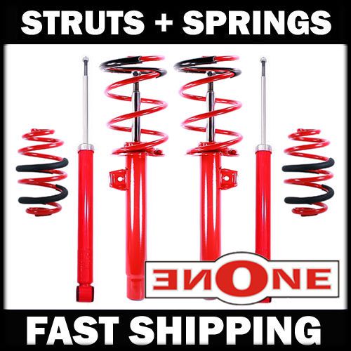 Mookeeh mk1 stiffer struts + lowering springs kits bmw e46 323i 325i 328i 328is