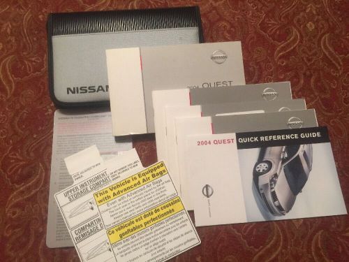 2004 nissan quest user guide owners manual -set-complete!!! free shipping!