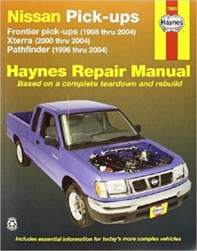 Nissan frontier xterra pathfinder pick-ups 1996 - 2004 haynes repair manual book