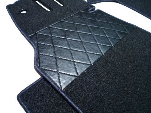 Prem. black loop 4pc. mat set for mercedes ponton w180 w128 220 a s se 1954-1960