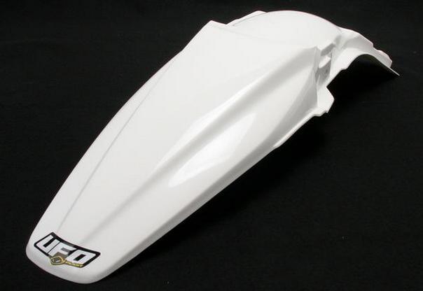Ufo plastics rear fender white for kawasaki kx 250f 450f 09