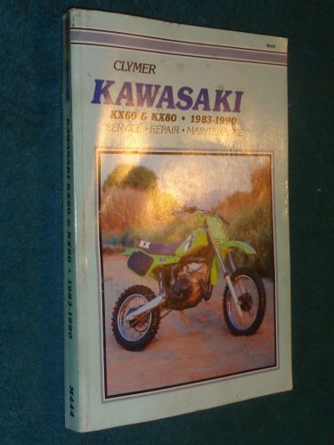 1983-1990 kawasaki kx60 / kx80 shop manual original clymer book 84 85 86 87 88+