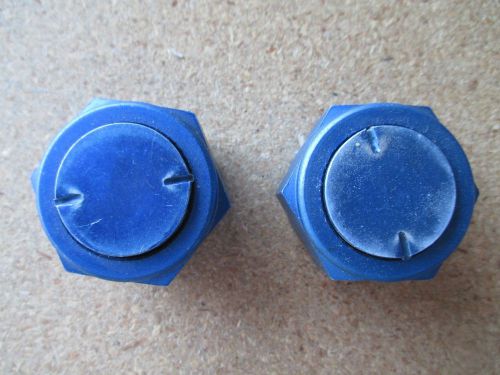 Lot of 2 an hardware #16 45° aluminumcap plugs