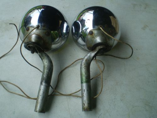 1949-50-51-52-53-54 chevy guide gm chrome fog lights pair guide original