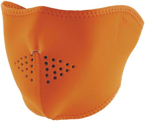 Zan cold weather water/wind resistant adult neoprene facemask,hi-vis orange,osfm