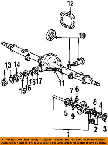 Ford oem e5tz4a331a axle housing-axle shaft o-ring