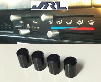 4 piece black billet aluminum heater ac control dash knobs 4runner pickup tacoma