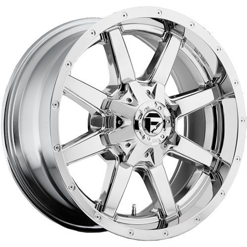 20x9 chrome fuel maverick 6x135 &amp; 6x5.5 +20 wheels trail blade mt tires