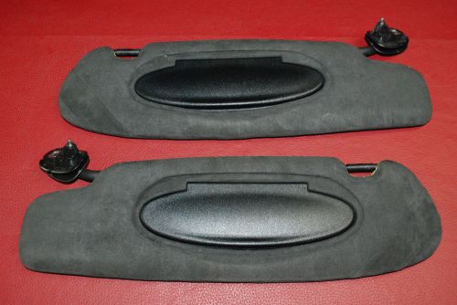 Porsche 911 997 carrera sun visors gray suede left right pair grey 99773146100