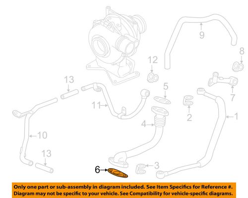 Gm oem turbocharger-oil inlet tube gasket 12637218