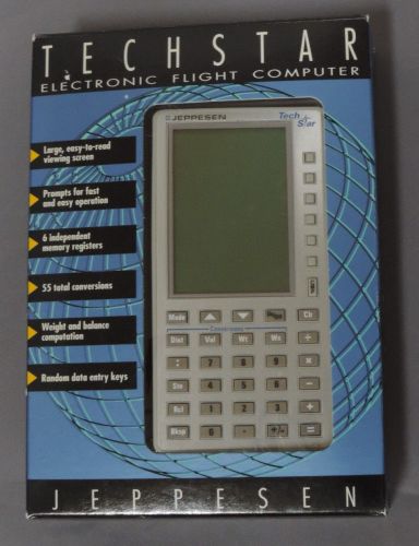 Jeppesen techstar electronic flight computer vintage