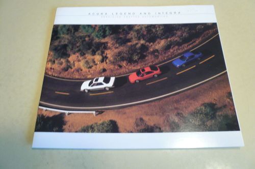 1987 acura legend and integra sales brochure - vintage