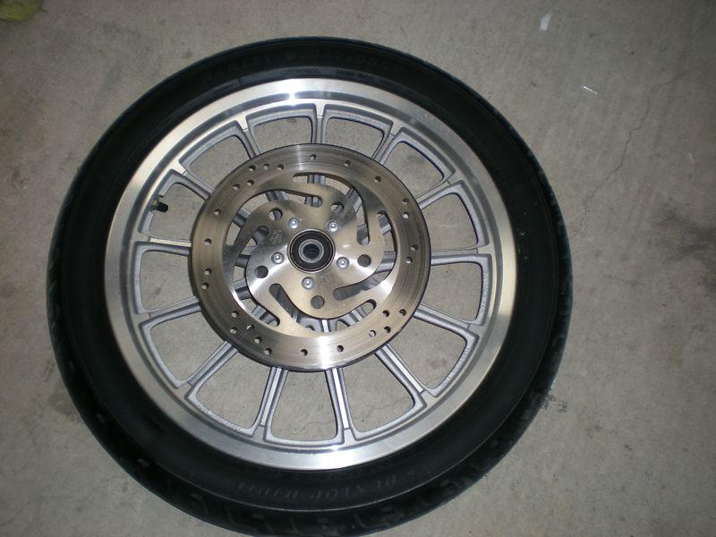 2007 harley davidson 883 sportster xl 1200 xl1200 front wheel with disc