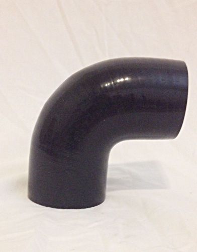 2&#034; 90° black silicone elbow