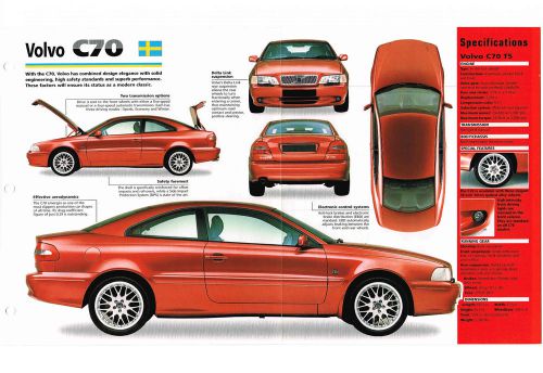 1997 / 1998 volvo c70 / c-70 imp brochure