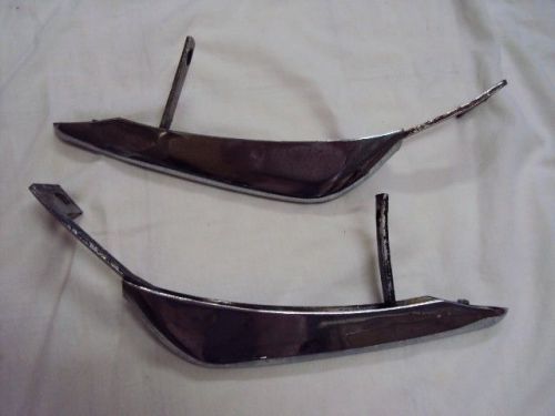 1965 thunderbird ford  chrome plated bumperettes  bumper gards