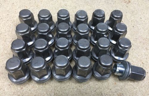 24 toyota tacoma 4 runner factory oem polished stainless lug nuts lugs 46m