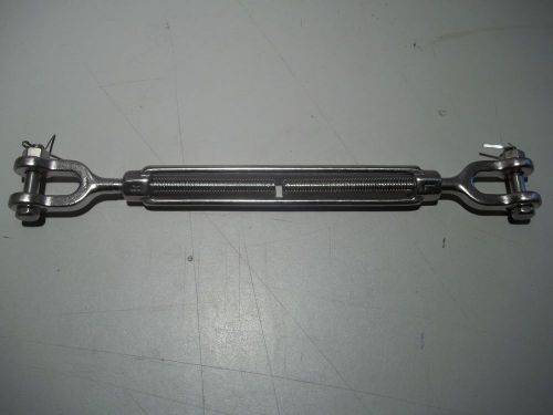 Forged jaw &amp; jaw stainless steel  3/8 in x 6 in turnbuckle 1000 lb _______a-161