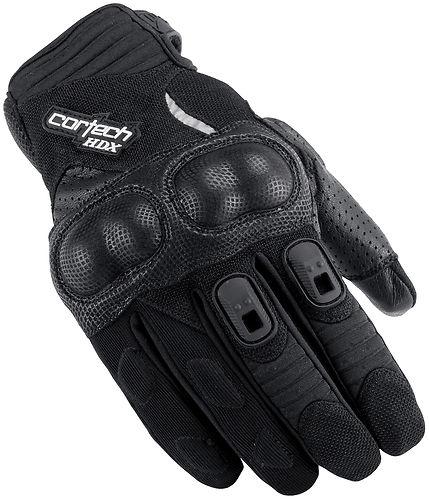 New cortech mens hdx-2 protective leather gloves, black, 2xl/xxl