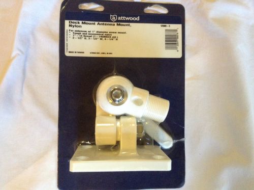 Nip attwood deck mount antenna mount nylon~12680-3~for antennas w 1&#034; diameter