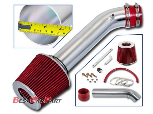 Bcp red 93-97 civic del sol 1.5/1.6 short ram air intake induction kit + filter