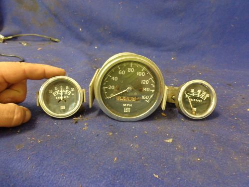 Vintage stewart warner gauges, amp, pressure speedo