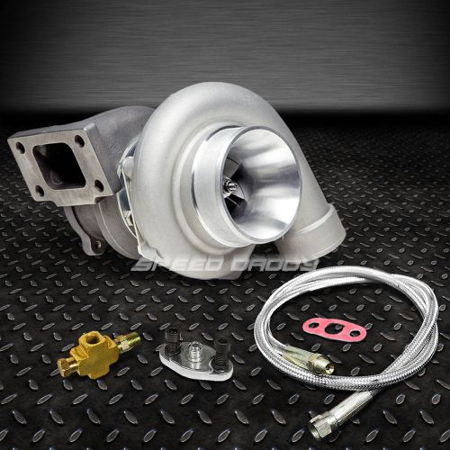 Gt35 gt3582 gt3540 t3 ar.70 float bearing 500+hps turbo charger+36&#034;oil feed line