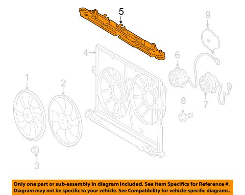 Pontiac gm oem 09-10 vibe 2.4l-l4 cooling fan-upper shroud 88975775