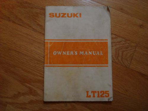 Suzuki (lt125) owner&#039;s manual