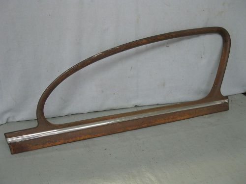 1948 pontiac 2 door slopeback lh rear window garnish w/trim 1212