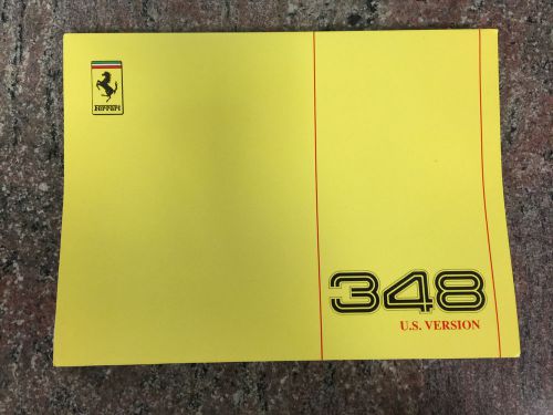 1990 ferrari 348 technical manual