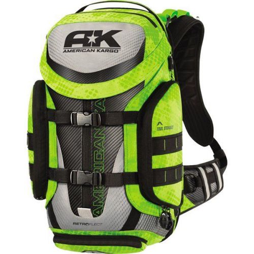 Hi viz/black american kargo trooper hi-viz backpack motorcycle luggage