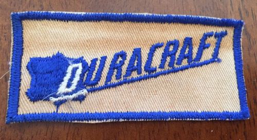 Vintage duracraft boating embroidery patch