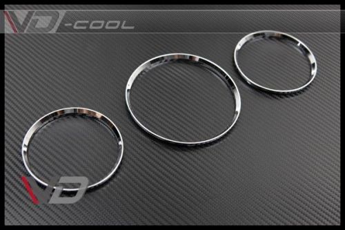 Chrome silver metal gauge rings for benz w163 ml-class ml320 ml350 ml430