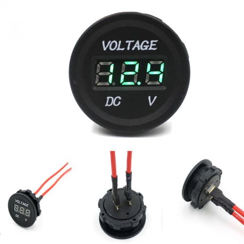 12v-24v car motorcycle led digital display voltmeter waterproof meter gn elegant